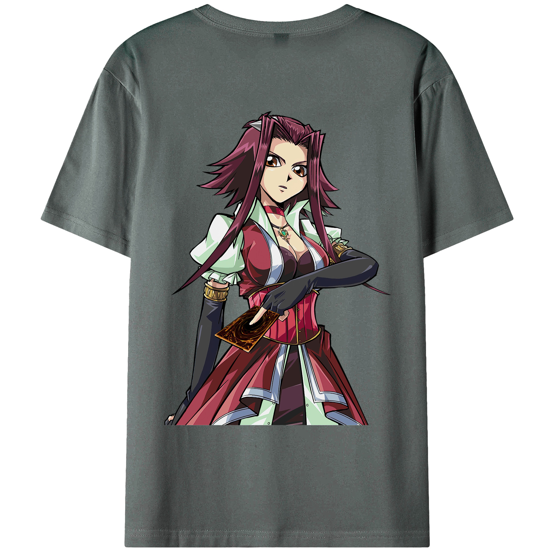 （画像用） 遊☆戯☆王 Yu-Gi-Oh! 綿100％ メンズ半袖Tシャツ（バックプリント） 通気性